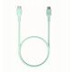Καλώδιο Green Cell PowerFlex Γρήγορη Φόρτιση USB Type-C Αρσενικό - USB Type-C Αρσενικό 100W Μέντα Πράσινο 0.3m 5904326376229