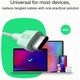 Καλώδιο Green Cell PowerStream USB Type-C Αρσενικό - USB Type-C Αρσενικό 100W Λευκό 2m 5904326376120