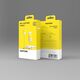 PANTONE MFi kabel USB - Lightning 1,5m 2,4A PT-LCS001-5 Yellow 102C