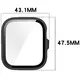 Etui ze szkłem do zegarka Bizon Case+Glass Watch do Huawei Watch Fit 4 Pro czarne matowe