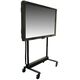 MEDIASPRINT Display Mobil 8010 XL Μαύρο για οθόνες έως 228,60cm 90 ίντσες Μέγιστο βάρος 130kg με μηχανική ρύθμιση ύψους