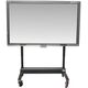 MEDIASPRINT Display Mobil 8010 XL Μαύρο για οθόνες έως 228,60cm 90 ίντσες Μέγιστο βάρος 130kg με μηχανική ρύθμιση ύψους