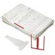 B-binder κόκκινο με ράβδο και ετικέτα 100τμχ/πακ - (100 τμχ)