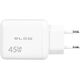 76-029# Ładowarka sieciowa gniazdo usb + usb-c pd 45w gan