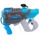 Pistolet Elektryczny Na Wodę Bańki Mydlane 2W1 Szaro Niebieski LEAN Toys