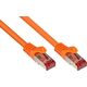 Good Connections RNS Patch Cable with Rastnasenschutz, Cat. 6, S/FTP, PiMF, PVC, 250MHz, orange, 0,5m, Good Connections (8060- 005O)