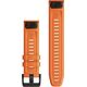 Garmin Pasek silikonowy na nadgarstek QuickFit 22 (pomarańczowy / czarna sprzączka) (010-12863-01)