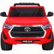 Toyota Hilux na akumulator dla dzieci Czerwony + Napęd 4x4 + Pilot + 2 bagażniki + Radio MP3 + LED