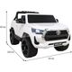 Toyota Hilux na akumulator dla dzieci Biały + Napęd 4x4 + Pilot + 2 bagażniki + Radio MP3 + LED