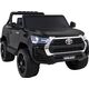 Toyota Hilux na akumulator dla dzieci Czarny + Napęd 4x4 + Pilot + 2 bagażniki + Radio MP3 + LED