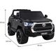 Toyota Hilux na akumulator dla dzieci Czarny + Napęd 4x4 + Pilot + 2 bagażniki + Radio MP3 + LED