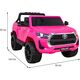 Toyota Hilux na akumulator dla dzieci Różowy + Napęd 4x4 + Pilot + 2 bagażniki + Radio MP3 + LED