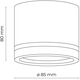 TK Lighting Jet 4334 plafon lampa sufitowa spot 1x10W GX53 biały