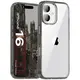 Etui Bizon Case Halo do Apple iPhone 16 przydymione-czarne