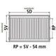 Kermi Grzejnik Therm X2 Profil-V 22 750 x 500mm (FTV220750501R1K)