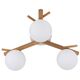 TK Lighting Sheron 5308 plafon lampa sufitowa 3x6W G9 biały/sosna