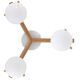 TK Lighting Sheron 5308 plafon lampa sufitowa 3x6W G9 biały/sosna