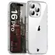 Etui Bizon Case Halo do Apple iPhone 16 Pro przezroczyste