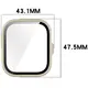 Etui ze szkłem do zegarka Bizon Case+Glass Watch do Huawei Watch Fit 4 Pro beżowe