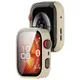Etui ze szkłem do zegarka Bizon Case+Glass Watch do Huawei Watch Fit 4 Pro beżowe