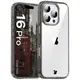 Etui Bizon Case Halo do Apple iPhone 16 Pro przydymione-czarne