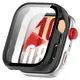 Etui ze szkłem do zegarka Bizon Case+Glass Watch do Huawei Watch Fit 4 czarne