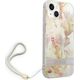Guess Etui Guess do iPhone 14 Plus 6,7" fioletowy/purple hardcase Flower Strap