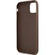 Guess Guess GUHCN614GDBR iPhone 11 6,1" brązowy/brown hardcase 4G Stripe