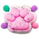 Gniotek Kocia Łapka Antystresowa Sensoryczna Squishy Gwiazdki Różowy
