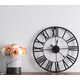 Deco4Home Zegar ścienny metalowy 47cm czarny Deco4Home