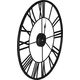 Deco4Home Zegar ścienny metalowy 47cm czarny Deco4Home