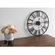 Deco4Home Zegar ścienny metalowy 47cm czarny Deco4Home