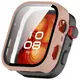 Etui ze szkłem do zegarka Bizon Case+Glass Watch do Huawei Watch Fit 4 Pro różowe
