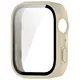 Etui ze szkłem do zegarka Bizon Case+Glass Watch do Huawei Watch Fit 4 beżowe