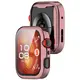 Etui z osłoną ekranu Bizon Case Watch Felipe do Huawei Watch Fit 4 różowe
