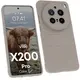 Pancerne etui Bizon Case Tur do Vivo X200 Pro jasnoszare