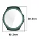 Etui z osłoną ekranu Bizon Case Watch Felipe do Huawei Watch 5 42mm zielone