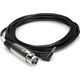 Kabel Hosa Jack 3.5mm - XLR 3m srebrny (XVM-110F)