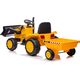 Lean Cars Traktor Na Akumulator Z Przyczepą S617 Żółty