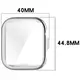 Etui z osłoną ekranu Bizon Case Watch Felipe do Huawei Watch Fit 4 srebrne