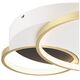 Lamkur Benito 50973 πλαφονιέρα λάμπα οροφής 31W LED 3000-6500K 4400 lm λευκό/χρυσό