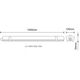 Στεγανό φωτιστικό OMNIA MAX BIS LED 90W GTV 9000lm 4000K AC180-250V IP65 150cm λευκό LD-OMN150B-90M