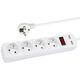 98-784# Πολύπριζο δικτύου pr-470wsp/usb 4-υποδοχές+usb με γείωση+διακόπτης 3m λευκό 3x1,5mm