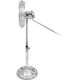 44-655# Ανεμιστήρας δαπέδου 16" 60w ασημί μεταλλικός