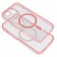 Θήκη CLEAR MAG COVER με προστασία κάμερας συμβατή με MagSafe για IPHONE 16 pink glitter