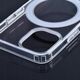 Θήκη CLEAR MAG COVER με προστασία κάμερας συμβατή με MagSafe για IPHONE 15 Pro Max pink glitter