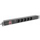 ΠΟΛΥΜΠΡΙΖΟ ΡΑΚ PDU 19" LANBERG 1U 16A 5X SCHUKO 2M ΜΑΥΡΟ C14