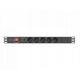 ΠΟΛΥΜΠΡΙΖΟ ΡΑΚ PDU 19" LANBERG 1U 16A 5X SCHUKO 2M ΜΑΥΡΟ C14