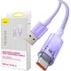 Kabel USB Baseus USB-A - USB-C 1 m Fioletowy (CATS010405)