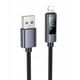 Καλώδιο USB A do Lightning HOCO 2,4A με οθόνη 1 m X112 μαύρο
